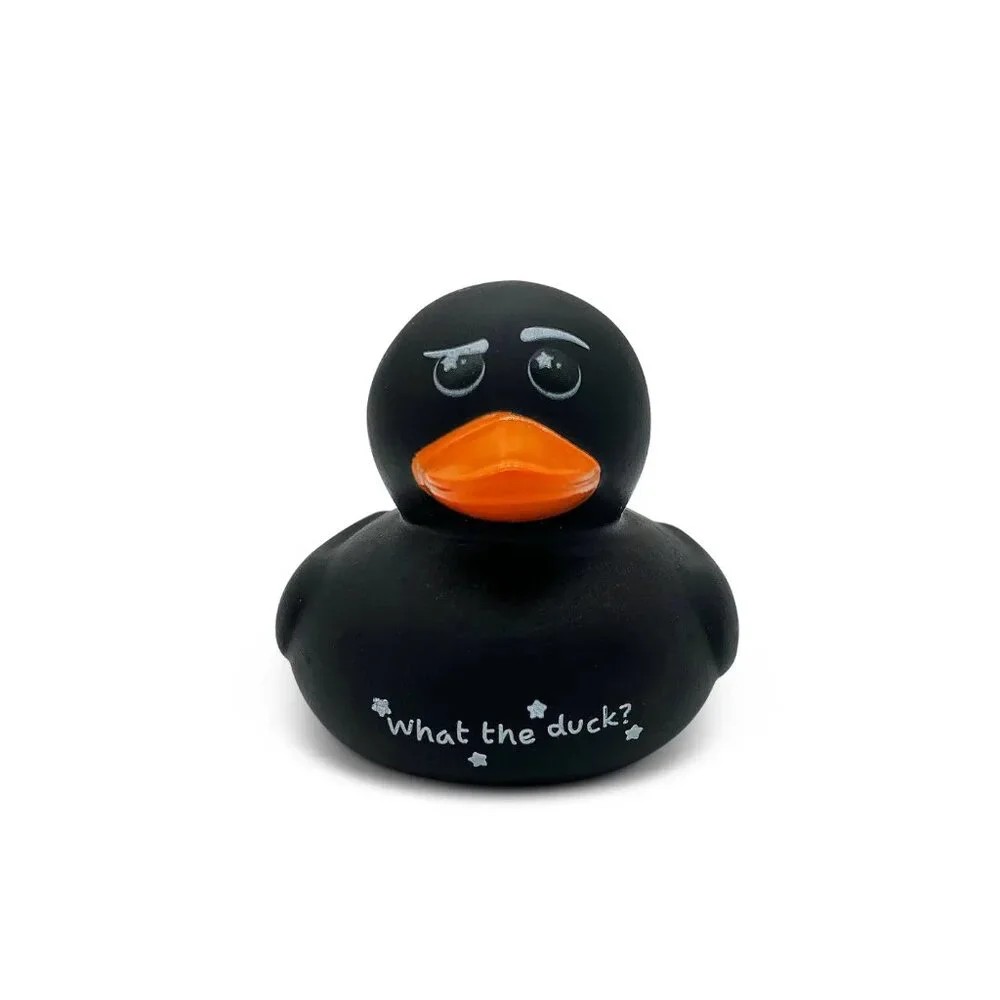 Funny Sassy Rubber Duck Black Set of 6